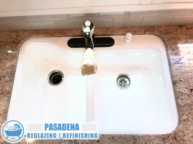 Pasadena California sink resurfacing recolor